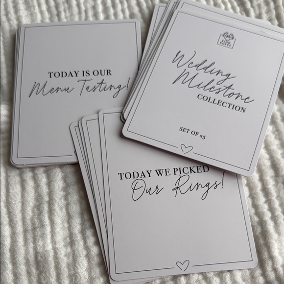 Wedding Milestone Collection Cards - Picture 2 of 2